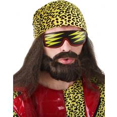 Yellow Short Wigs Randy Savage Wig Kit