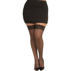 Kostumer Dreamgirl Thigh Highs Fishnet Black Q/S