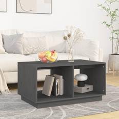 vidaXL 80 x 50 x 40 cm Massivt Fyrretræ Sofabord