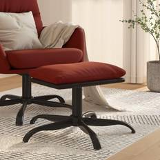 Møbler vidaXL Weinrot 60 x 60 x 36 cm Fußhocker