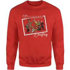 Marvel Hoodies Marvel Group Polaroid Christmas Jumper Red Red