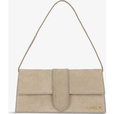 Jacquemus Bags Jacquemus Womens Dark Beige Le Bambino Long Suede Shoulder bag