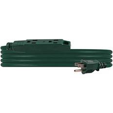 Green Power Strips & Branch Plugs Philips outdoor extension cord 3 ac 8 ft foot 16awg for christmas lights