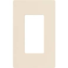 Lutron Electrical Installation Materials Lutron Claro 1 Gang Decorator/Rocker Wallplate, Gloss, Light Almond 1-Pack