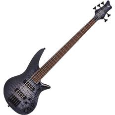 Transparent Electric Basses Jackson X Series Spectra Bass SBXQ V, Transparent Black Burst