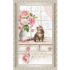 Counted cross stitch kits Letistitch Kitten Counted Cross-Stitch Kit