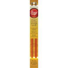 Boye Size 7/4.5mm Single Point Aluminum Knitting Needles 10"