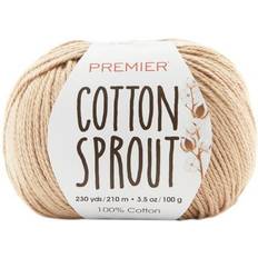 Knitting Yarns Premier Yarns Cotton Sprout Yarn-Beige