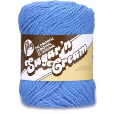 Yarn & Needlework Supplies Spinrite Lily sugar'n cream yarn solids-blueberry -102001-1725