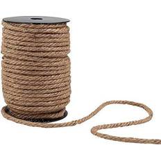 Yarn & Needlework Supplies Natural Jute Twine Rope for Crafting Brown, 100 ft