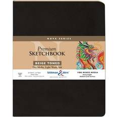 Beige Sketch & Drawing Pads Stillman & Birn Nova Series Beige Softcover Sketchbook, 8 x 10, 150 GSM Heavyweight,Beige Paper, Medium Grain Surface