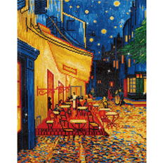 Nero FAI DA TE Diamond Dotz cafe at night apres van gogh craft dotting