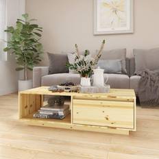 Møbler vidaXL 110x50x33,5 massivt fyrretræ Sofabord