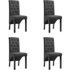 vidaXL 276965 Dark Grey Köksstol 95cm 4st