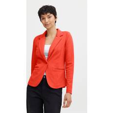 Röda Kavajer Ichi Blazer Röd av 74% Polyester, 22% Viskos, 4% Elastan, för Dam