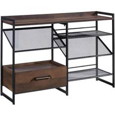 Wood and metal shelves Sauder Briarbrook Engineered Wood/Metal Book Shelf