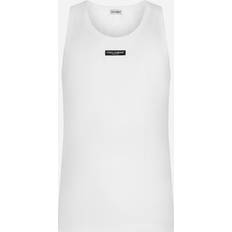 Dolce & Gabbana Vrouw Mouwloze shirts Dolce & Gabbana Two-Way Stretch Cotton Tank Top White