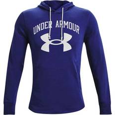 Under Armour Men's Rival Terry Big Logo Hoodie - Regal/Onyx White