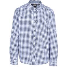 Shirts Trespass Men's Cotton Shirt Yafforth Blue