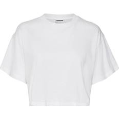 Noisy May Cropped T-Shirt - White