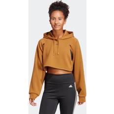 Bronze Jumpers adidas HIIT AEROREADY Crop Training Hoodie