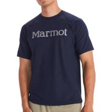 Marmot Oberteile Marmot Herren Windridge Graphic SS, atmungsaktives Funktionsshirt, kurzarm Sportshirt, schnell trocknendes Fitness-Shirt, Arctic Navy