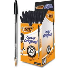 Nero Arti e Mestieri Bic Cristal Original Ballpoint Pens Black 50 pack