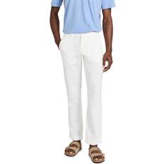 Polo Ralph Lauren Linen Trousers & Shorts Polo Ralph Lauren Bedford Cotton Linen Maritime Straight Pant - Deckwash White