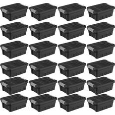 Sterilite storage containers Sterilite 4 Gallon Tote Containers Clip Storage Box