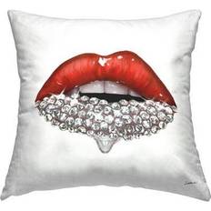 Stupell Industries Glam Lips with Glistening Cosmetic Stones Framed Art