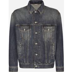 Dolce & Gabbana Hombre Ropa de abrigo Dolce & Gabbana Chaqueta De Denim De Algodón Stretch Men's Jacket Indigo