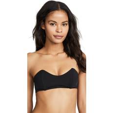 Fleur Du Mal Black Charlotte Bandeau Bra 0100 Black