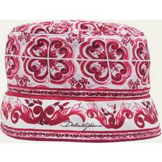 Pink - Unisex Hats Dolce & Gabbana Majolica Printed Bucket Hat