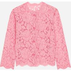 Dolce & Gabbana Single-breasted lace jacket pink_2