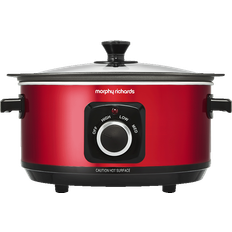 Morphy Richards 460014 Olla De Cocción Lenta 3,5 L 163 W Negro, Rojo