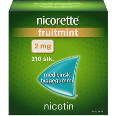 Receptfria läkemedel Nicorette Fruitmint 2mg 210 st Tuggummi