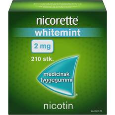 Nicorette Håndkøbsmedicin Nicorette Whitemint 2mg 210 stk Tyggegummi