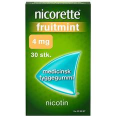 Nicorette fruktmint Nicorette Fruitmint 4mg 30 st Tuggummi