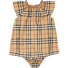 Burberry Vintage Check Dress & Bloomers Set - Beige