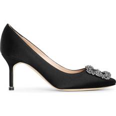 Manolo Blahnik Chaussures Manolo Blahnik Hangisi 70 Satin - Black