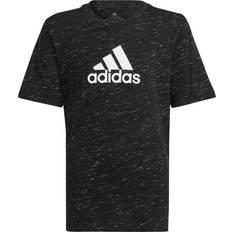 Adidas Future Icons Badge of Sport Logo T-Shirt - Black Melange/White (HP0907)