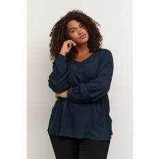 Kaffe Curve KAFFE Curve Blus kCami LS Blouse Blå