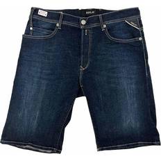 Replay RBJ901 Hyperflex Denim Shorts Dark Blue