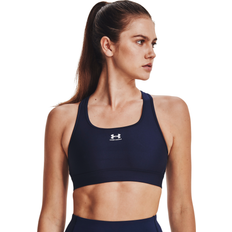 Under Armour G Bras Under Armour Bra Mid Padless Sports Bra for Ladies Midnight Navy/White