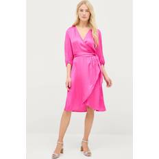 Soaked in Luxury Vêtements Soaked in Luxury Slå-om kjole slEline Wrap Dress Rosa