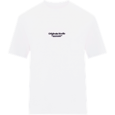 Jack & Jones Tryck Rundringning T-shirt Vit
