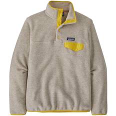 Patagonia w's lw synch snap t Patagonia W's LW Synch Snap-T P/O, Oatmeal Heather w/Shine Yellow