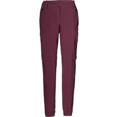 Rood - Wandelen Broeken Vaude Yaras Zip-off Pants - Women's