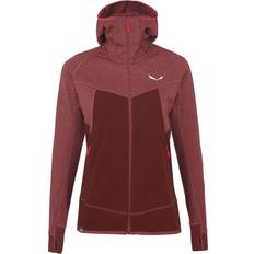 Salewa Women's Puez Hybrid Polarlite Full-Zip - Red Syrch Melange