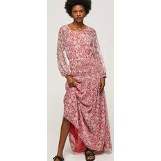 Chiffong Kläder Pepe Jeans Dam Berenice klänning, Multi, XS, mång